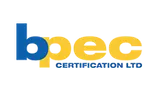 BPEC certification logo — gas and plumbing industry qualification